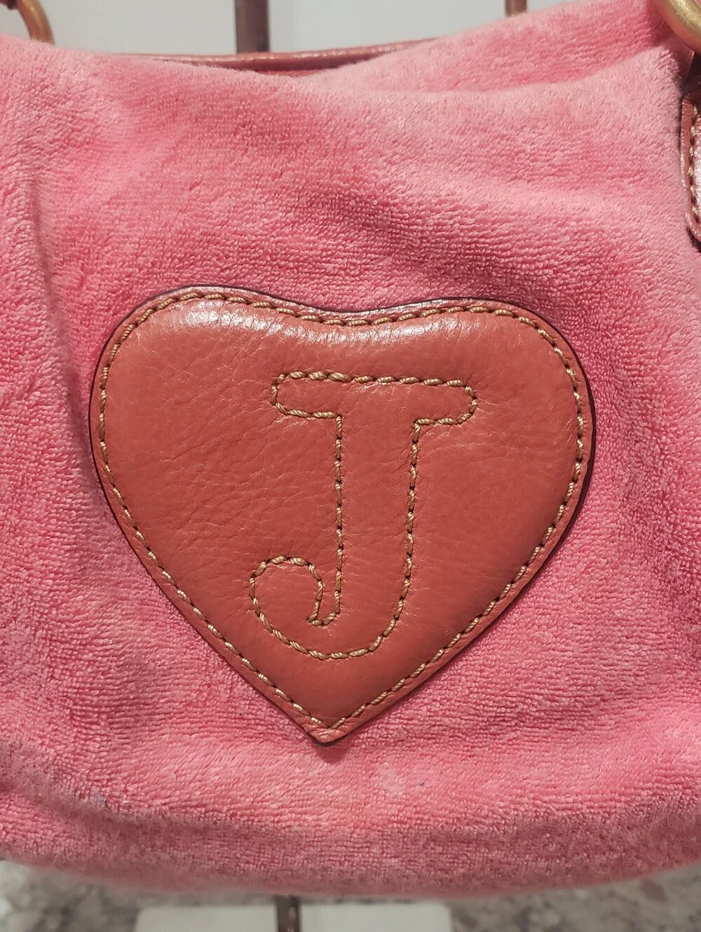 Juicy Couture Y2K Vintage Pink Terrycloth Satchel Purse